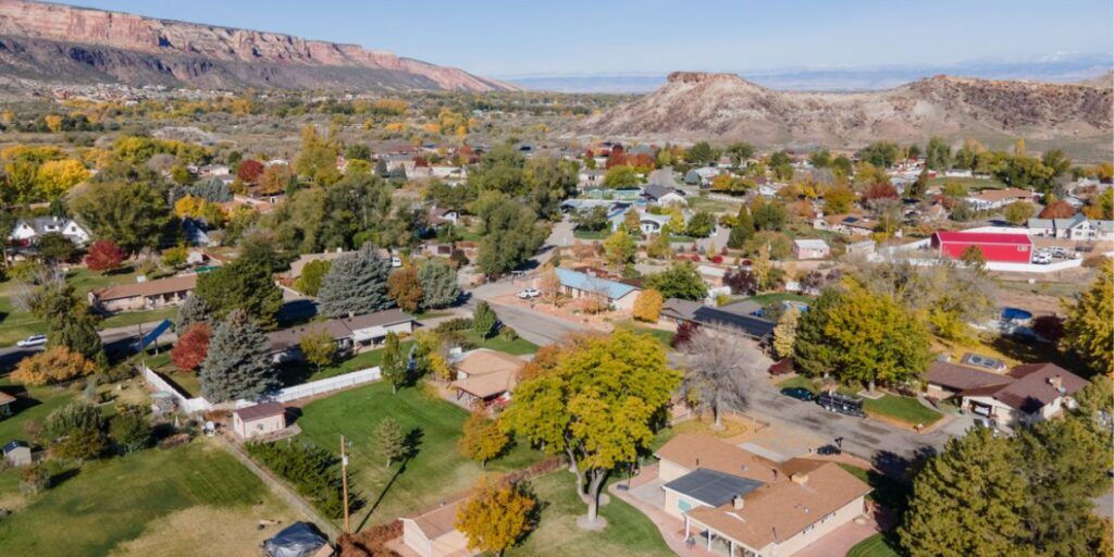Aerial view of Grand Junction.