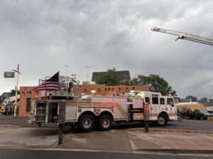 Denver firefighter hospitalized after blaze north of downtown