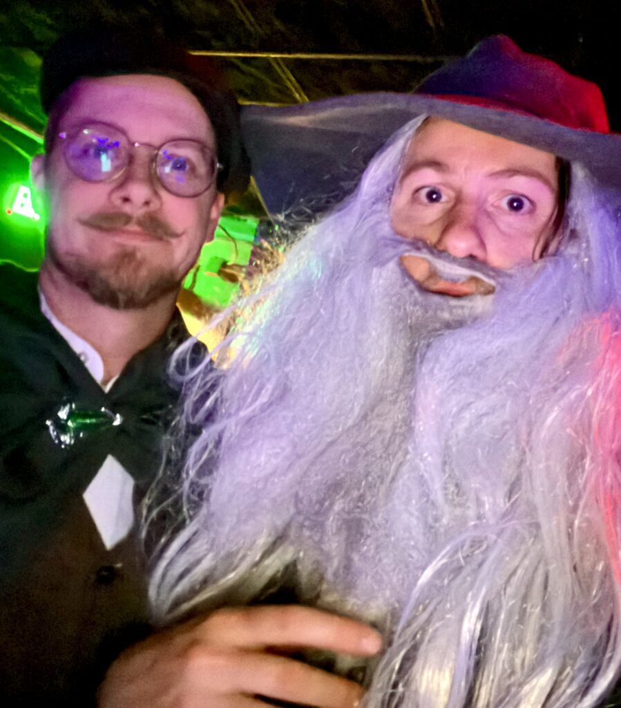 Caleb Reed, right, provided his first hand account of Elijah Wood's 'Lord of the Rings'-themed DJ set on May 31, 2026, at Cervantes' Masterpiece Ballroom. (Caleb Reed)