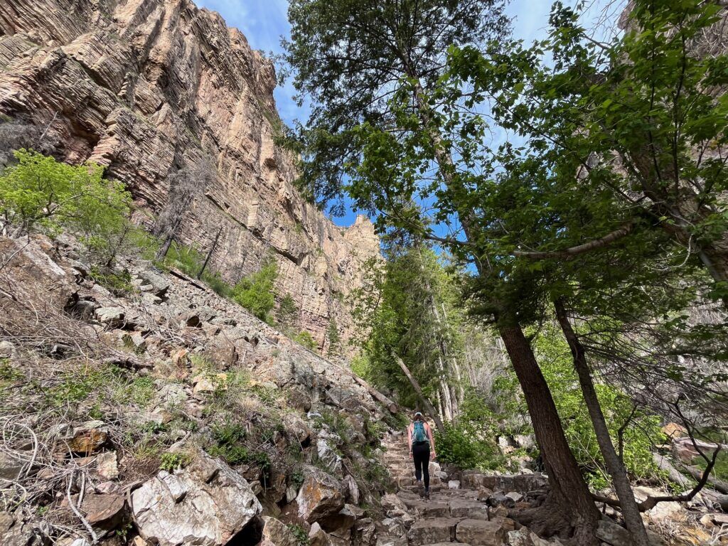 New stone steps line the trail to Hanging Lake. Seth Boster, The Gazette