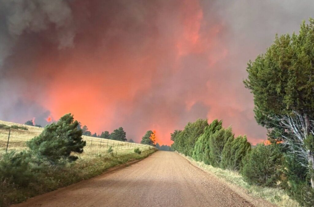 The Aspen Acres fire erupted Monday, June 29, 2026.