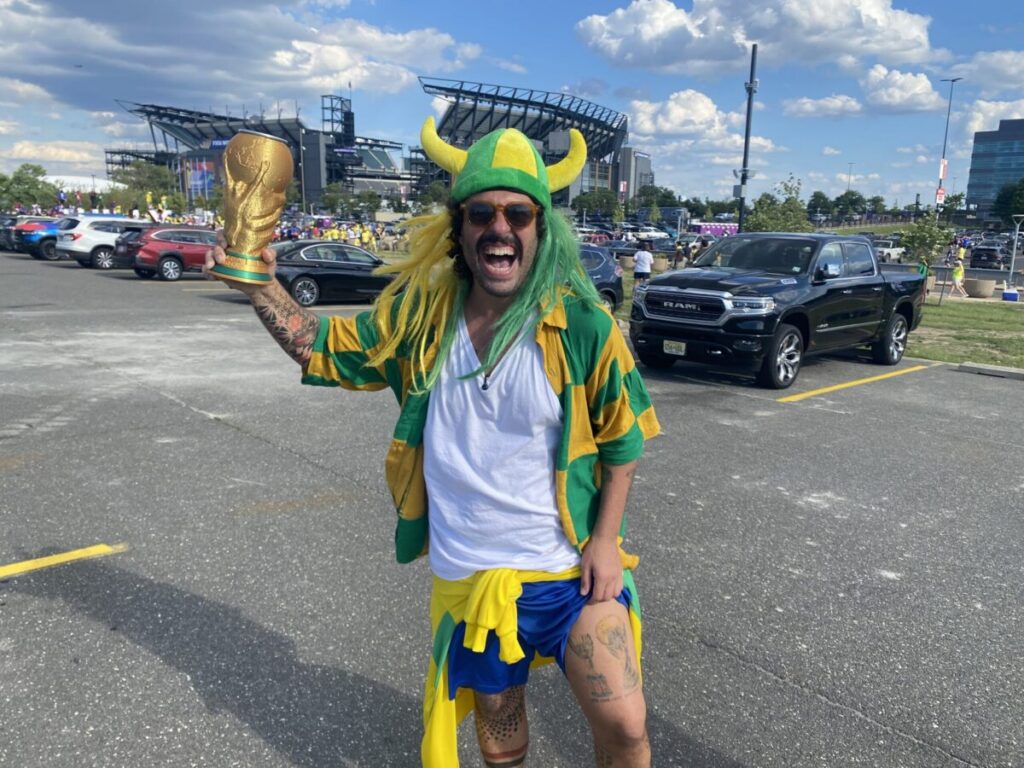 ‘Famous’ Brazil fan Tomer Savoia ‘optimistic’ of another World Cup win for the green and yellow