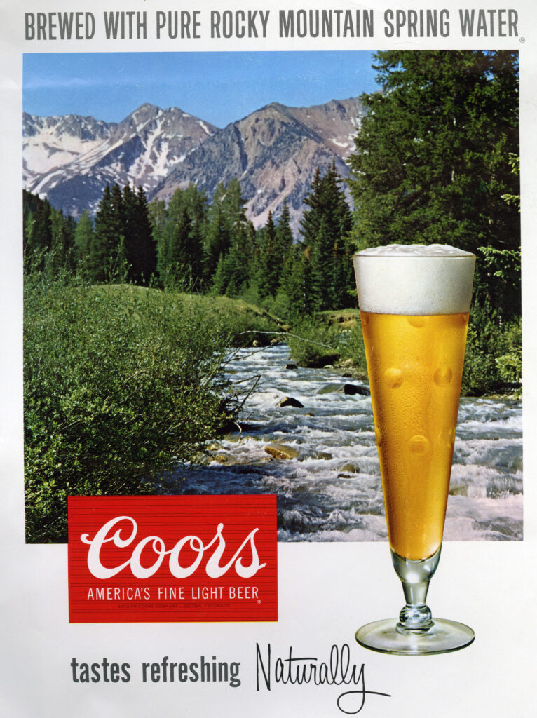 A historic Coors Brewing Co. ad