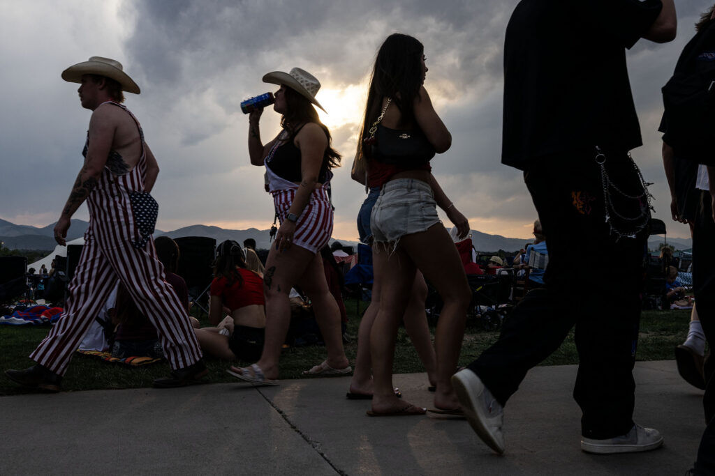 People celebrate the Fourth of July at Clement Park’s annual Red White and You event on Friday, July 3, 2026. The event ended in a fireworks show.