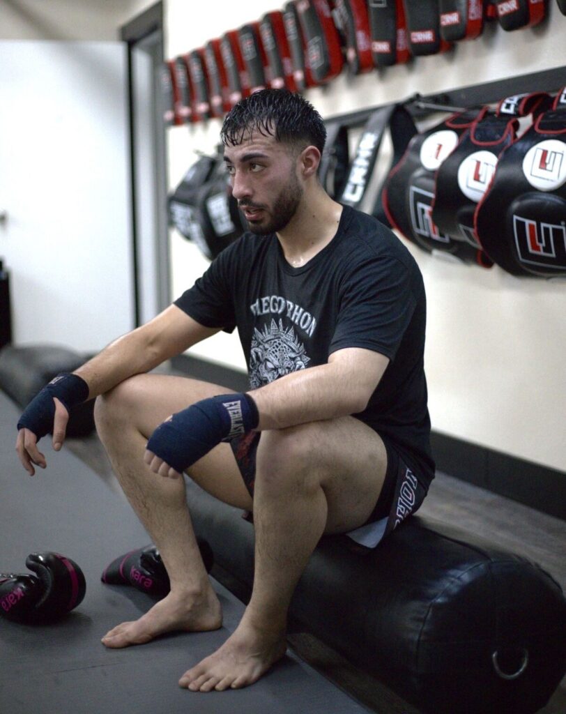 Local real estate agent and general manager of South Academy Boulevard's Crunch Fitness, Diego Rhon, moved to America in 2022 with one dream in mind: becoming a professional mixed martial arts fighter. Now, he’ll make his debut at Westminster’s Rodeo Convention Center on July 10. (April Borjon/The Gazette)