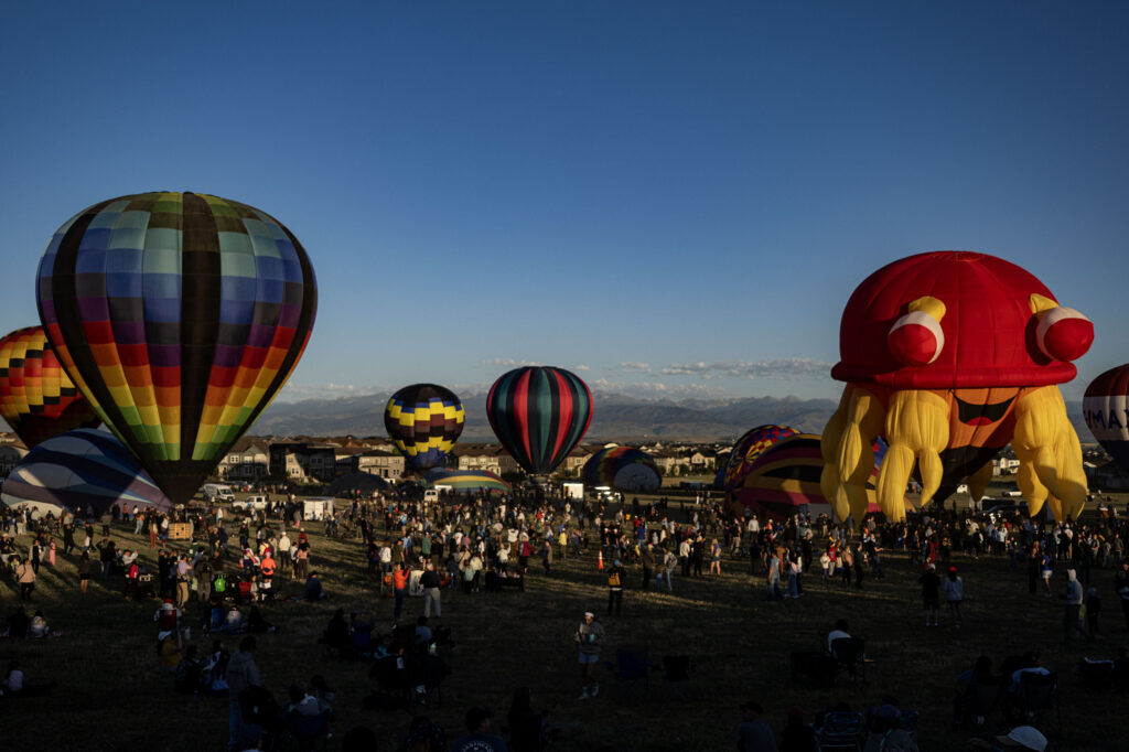 Balloons prepare for liftoff in a field near Erie High School during the Erie Balloon Festival on Saturday, July 11, 2026.