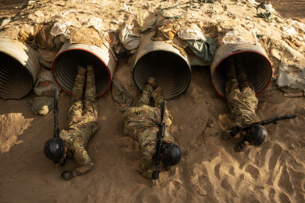 Basic cadets work through the obstacle course during Basic Cadet Training at the U.S. Air Force Academy in Colorado Springs on Thursday, July 16, 2026. (The Gazette, Michael G. Seamans)
