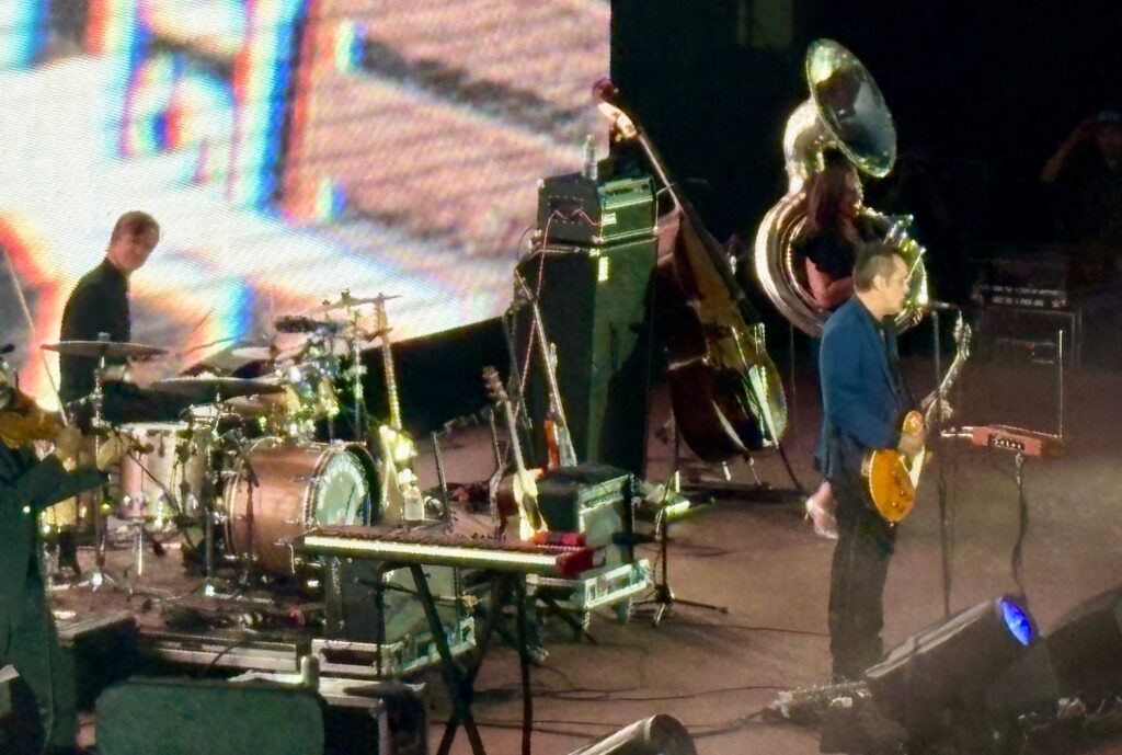 DeVotchKa performs before a screening of 'Little Miss Sunshine' at Red Rocks on July 13, 2026. (John Moore, The Denver Gazette)