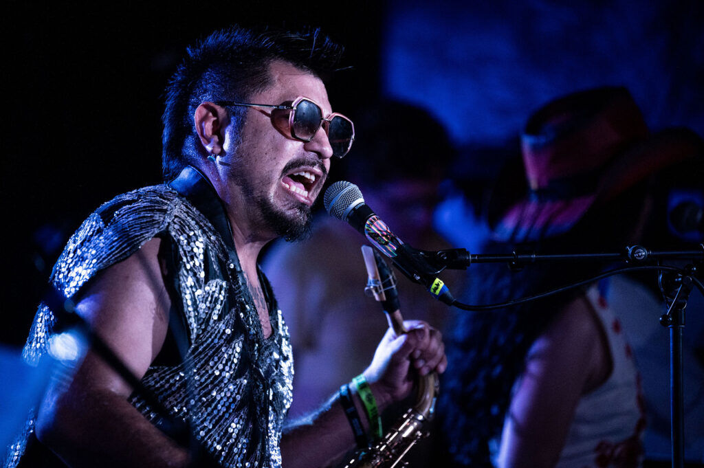 Pink Hawks perform at HQ in South Broadway on the first night of Blucifer’s First Rodeo music festival on Friday, July 24, 2026.