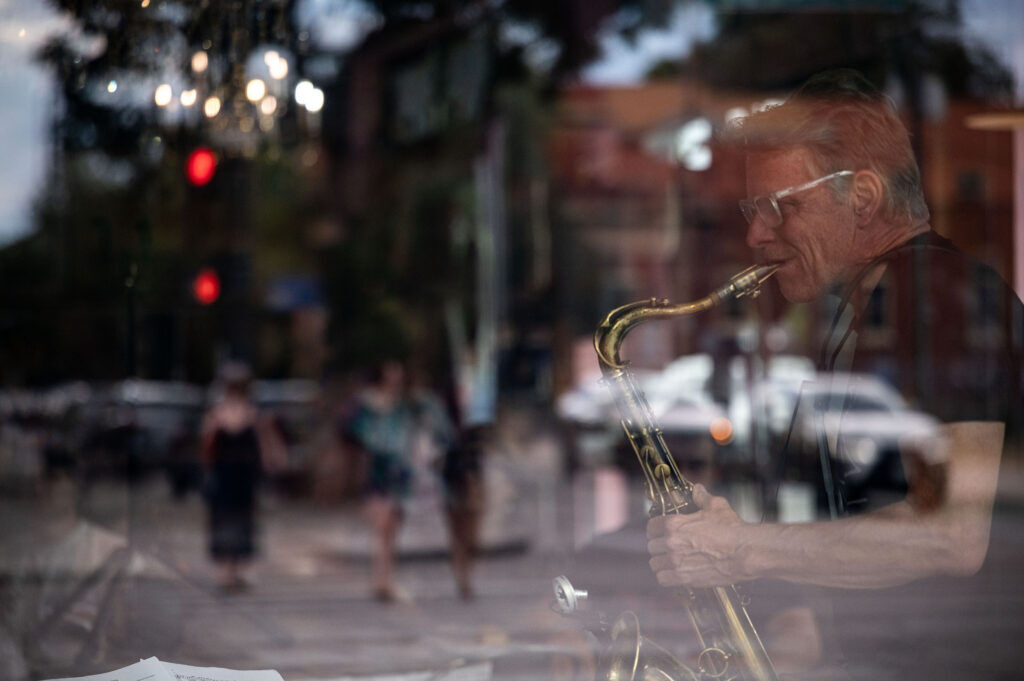 Messenger Music Collective performs at Voodoo Donuts on South Broadway during Blucifer’s First Rodeo music festival on Saturday, July 25, 2026.