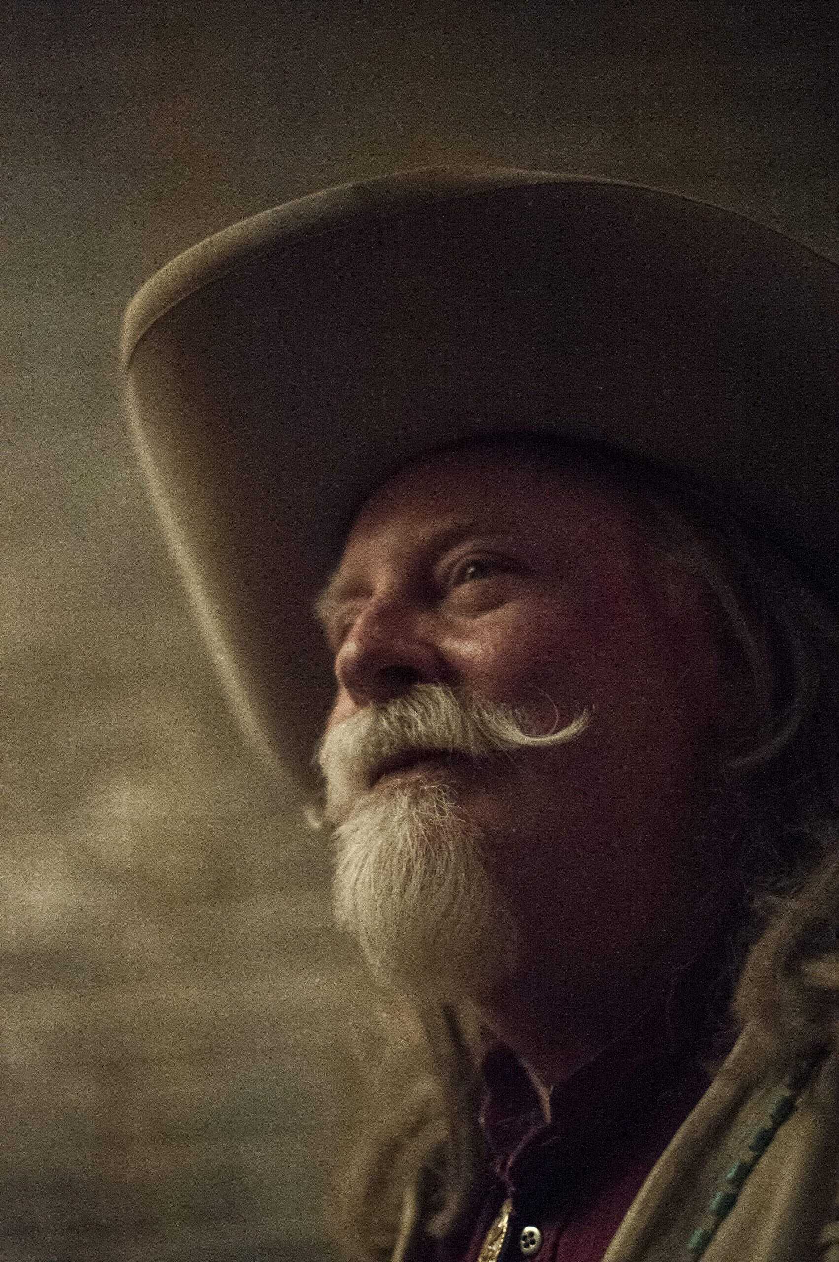 An actor portrayed William F. Cody, dressed as Buffalo Bill, as part of a fundraiser to repair damaged tombstones in Evergreen Cemetery in 2014. Photo by Julia Moss, The Gazette