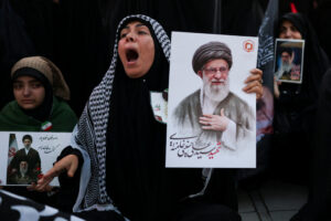 Supreme leader’s funeral projects hardline grip on post-war Iran
