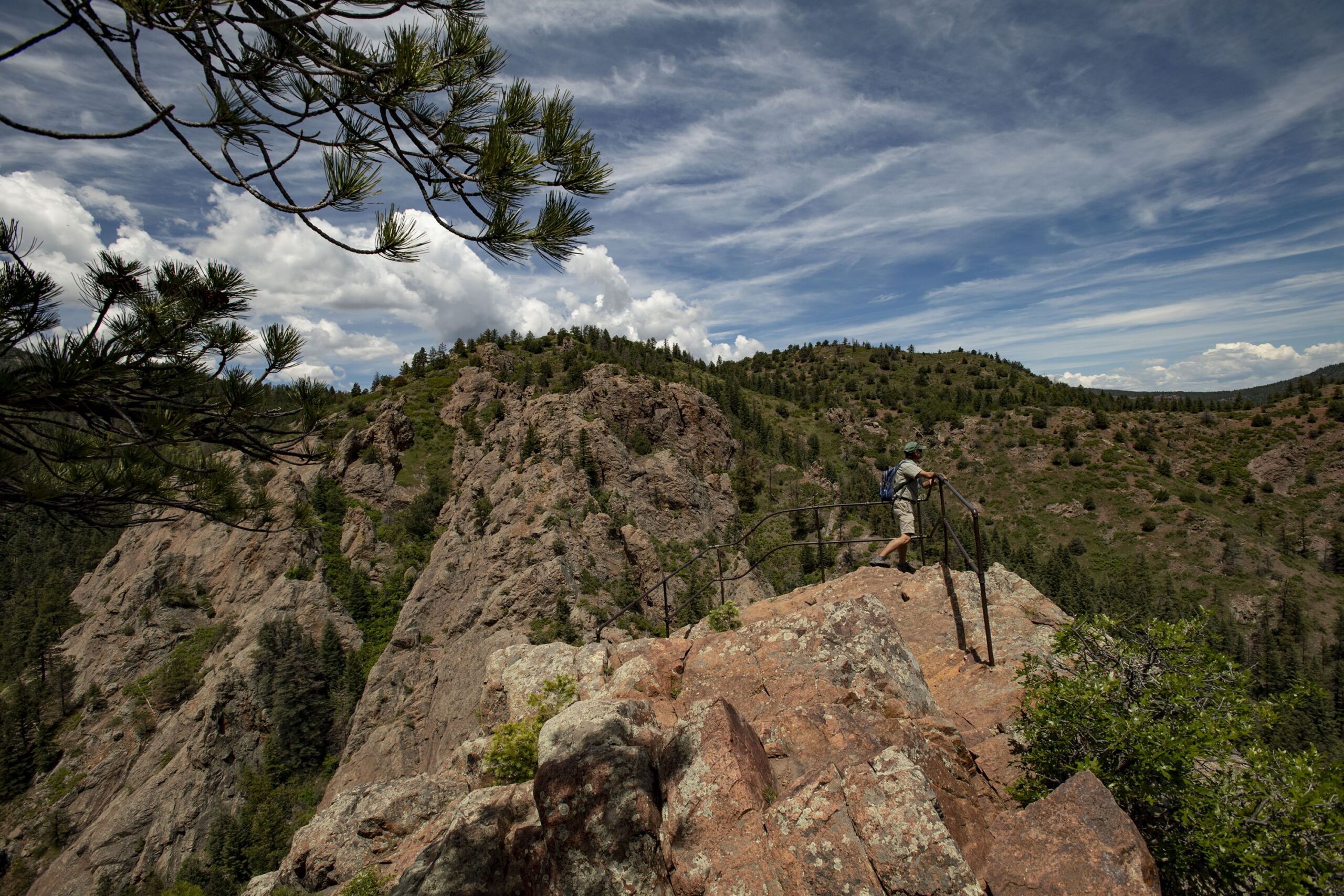 Dave Van Manen stands at the overlook of Devil's Canyon at Pueblo Mountain Park located in Beulah, Colo., on Thursday, June 3, 2021. Trails are feared lost to the Aspen Acres fire. Gazette file