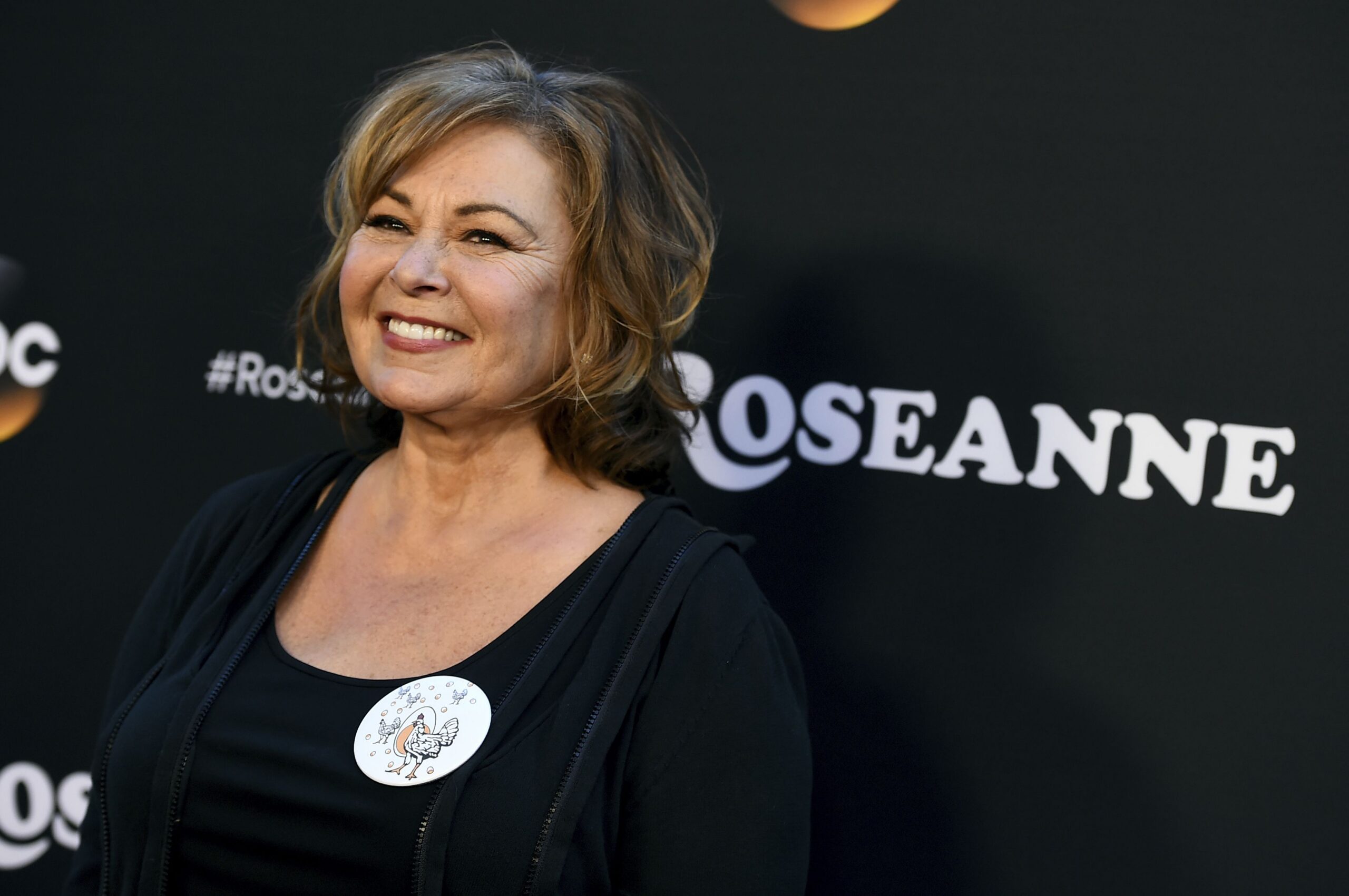 FILE - In this March 23, 2018, file photo, Roseanne Barr arrives at the Los Angeles premiere of a rebooted Roseanne' launch in Burbank, Calif. (Photo by Jordan Strauss/Invision/AP, File)