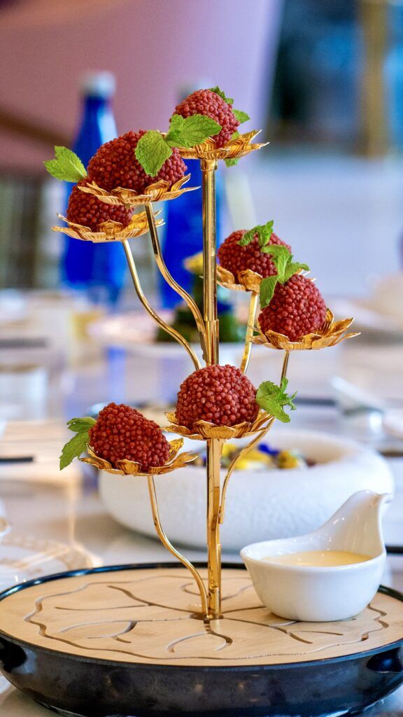 Amber Lychee Shrimp Balls (Courtesy photo, Blossom by SYC)