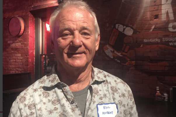 Bill Murray showed up at a Regis College reunion in 2017 at Jackson's in LoDo. (Jana Smith on Instagram)
