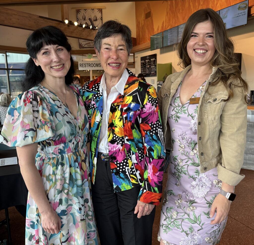 Garden of the Gods Foundation, Christina Haywood, left, Lyda Hill, Carelyn Mayberry. Linda Navarro/The Gazette