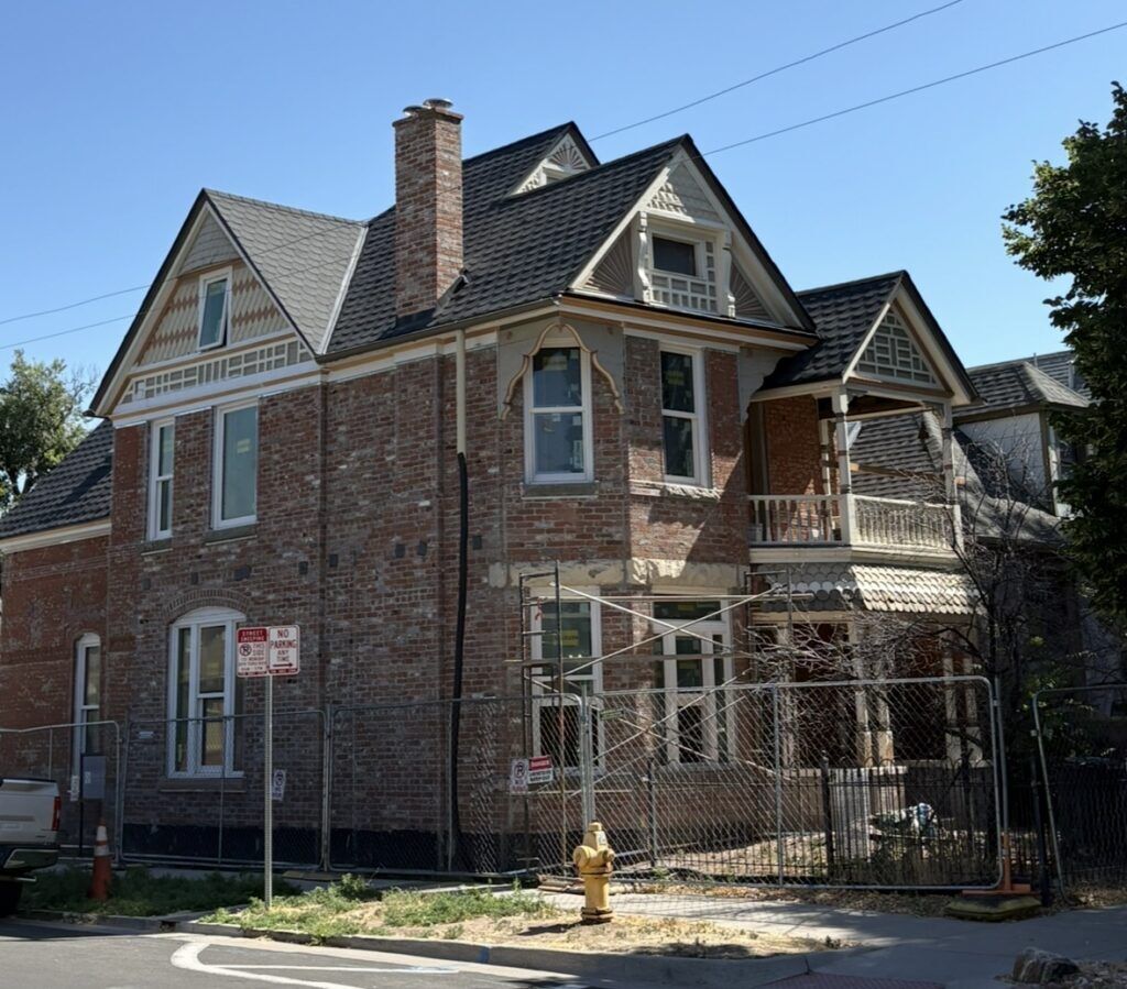 A historic home under rennovation in Denver's Baker neighborhood. 