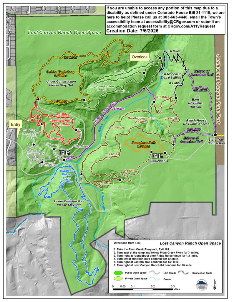 Trail map of Lost Canyon Ranch Open Space. Courtesy photo