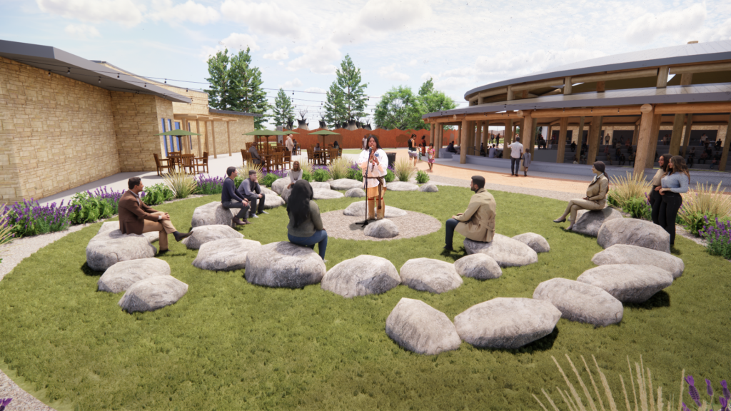 rendering of the new Morning Star Indian Village at Cheyenne Frontier Days