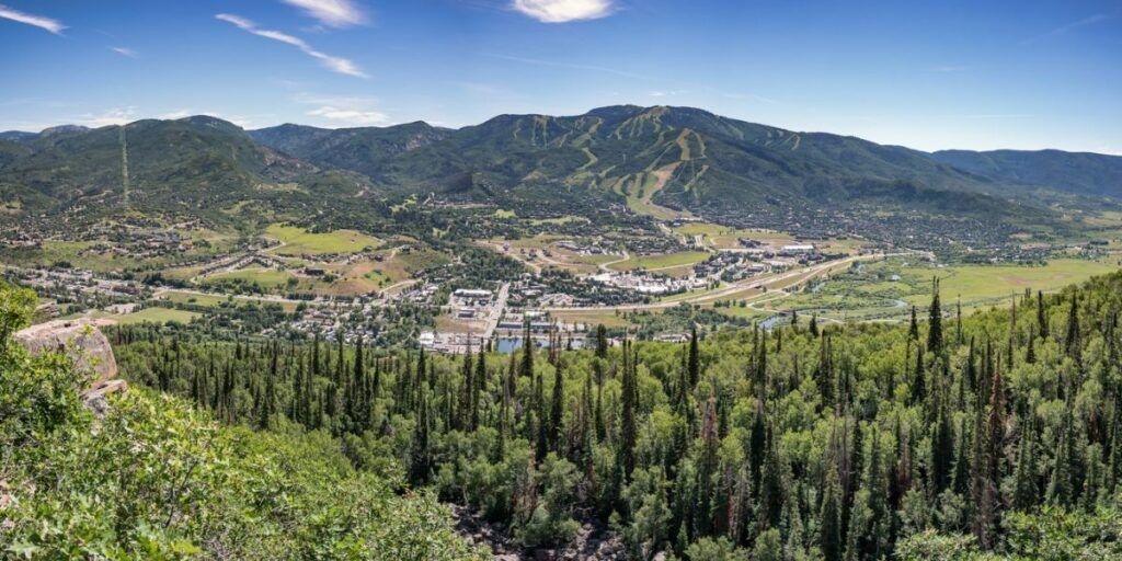 Panoramic view of Steamboat Springs.