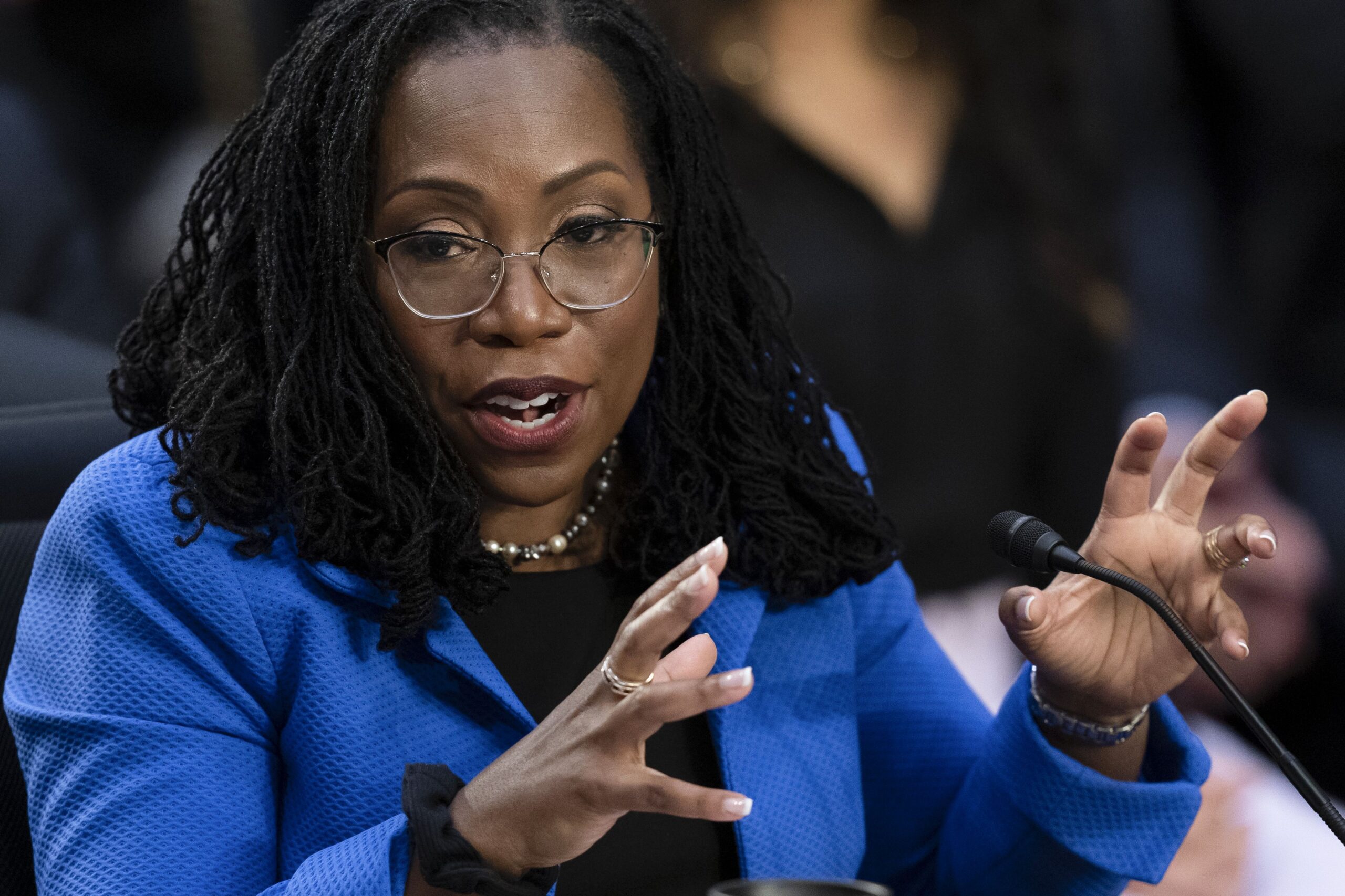 Supreme Court nominee Ketanji Brown Jackson testifies during her Senate Judiciary Committee confirmation hearing on Capitol Hill in Washington, Wednesday, March 23, 2022. (AP Photo/Alex Brandon)