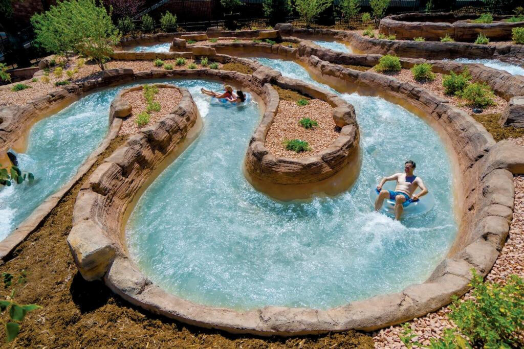 Shoshone Chutes mimics whitewater thrills at Glenwood Hot Springs Resort. Photo courtesy Glenwood Hot Springs Resort